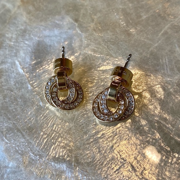 Michael Kors Interlocked Circle Earrings MKJ3433 - Picture 1 of 2